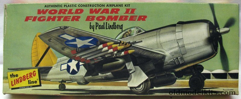 Lindberg 1/48 P-47D Thunderbolt World War II Fighter Bomber - Cellovision Issue, 550-98 plastic model kit